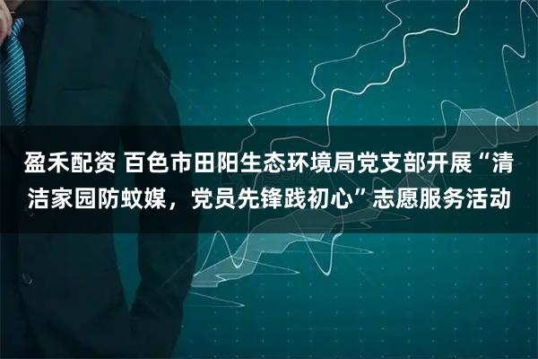 盈禾配资 百色市田阳生态环境局党支部开展“清洁家园防蚊媒，党员先锋践初心”志愿服务活动